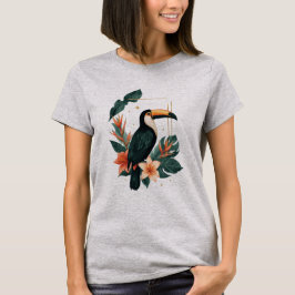 Toucan Muse Tropical Botanical Women’s T-Shirt Tシャツ