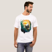 Toucan Oiseau Animal Vie Sauvage Forêt Nature Tシャツ (正面フル)