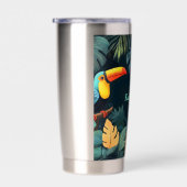 Toucan Paradise：カスタマイズ可能なデザイン 保温保冷タンブラー (右面)