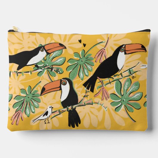 Toucan pencil case アクセサリーポーチ (正面)