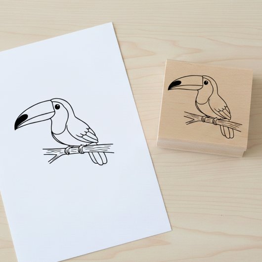 Toucan Wooden Art Stamp ラバースタンプ