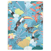 Toucansおよびハチドリとの熱帯質 クリップボード (裏面)