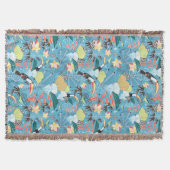 Toucansおよびハチドリとの熱帯質 スローブランケット (正面)