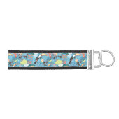 Toucansおよびハチドリとの熱帯質 リストバンドキーホルダー (鍵右)