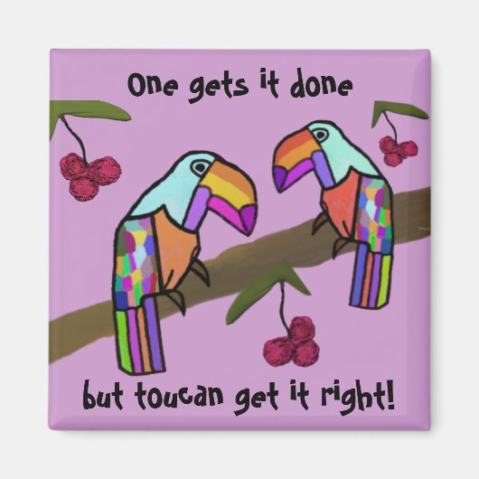 Toucansチームワーク磁石 マグネット (正面)