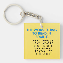 touchおもしろいの悪い事を読点字しない キーホルダー