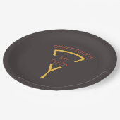 touchしないマイピッツァパーソナライズされたッツェリア ペーパープレート (アングル)