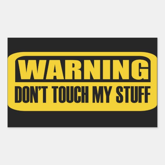 touchしない物 長方形シール (正面)