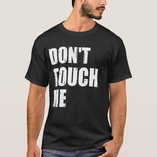 touchしない私のサイン反社会的な内向反社会的 tシャツ (正面)