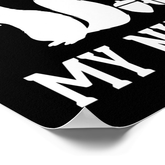 touchしない私のナッツおもしろいリスのジョーク皮肉 ポスター (角)