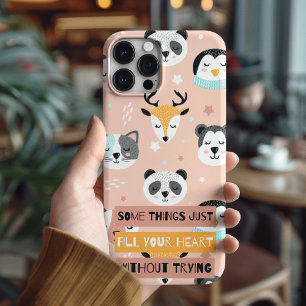 touchしない私の携帯電話 – かわいい動物の顔の電話ケース Case-Mate iPhone 14ケース