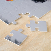 touchしない私の髪の黒メラニンアフロクイーンクラウン ジグソーパズル (側面)