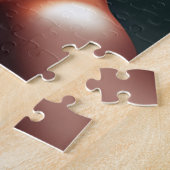 touchしない私の髪の黒メラニンアフロクイーンクラウン ジグソーパズル (側面)