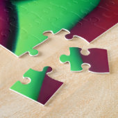 touchしない私の髪の黒メラニンアフロクイーンクラウン ジグソーパズル (側面)