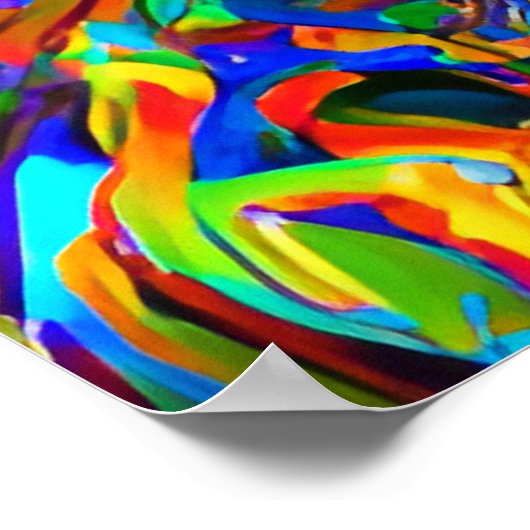 touchしない私の髪の黒メラニンアフロクイーンクラウン ポスター (角)