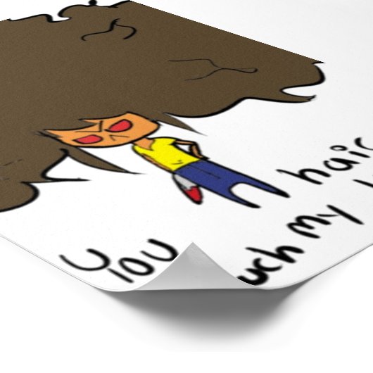 touchしない ポスター (角)