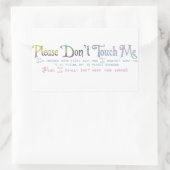 touchしない 長方形シール (バッグ)