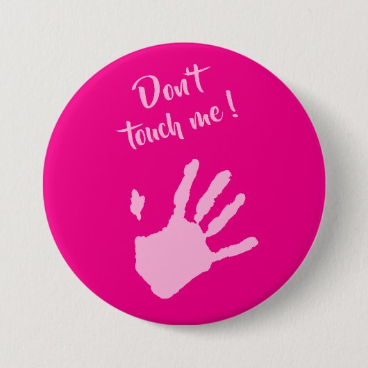 touchしない – Hands 缶バッジ (正面)