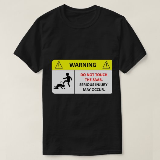 touchするなサーブ! tシャツ (デザイン正面)