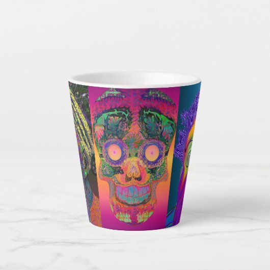 touchするな顔! カフェラテマグ (正面)