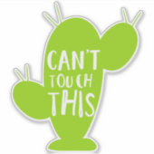 touchできない,サボテン,サボテン,多肉植物 シール (正面)