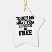 TOUCHと初めてのムエタイ語版は無料 セラミックオーナメント (左)