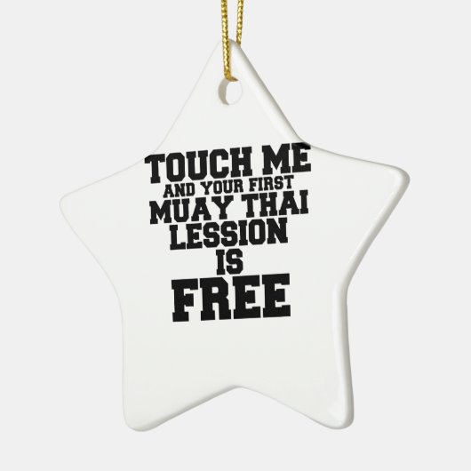 TOUCHと初めてのムエタイ語版は無料 セラミックオーナメント (左)