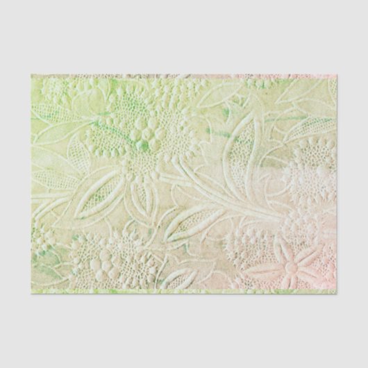 Touchのグリーンフローラ刺繍ルックス 薄葉紙 (正面)