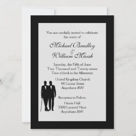 Touchのグレーゲイ結婚式招待状 招待状