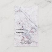 Touchのバラホワイト&グレー大理石友人を参照 紹介カード (裏面)
