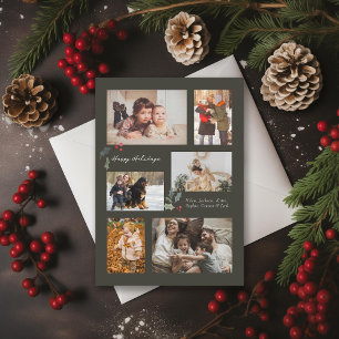 Touchのホリーミニマルフォトコラージグレイ シーズンカード