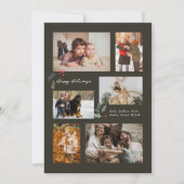 Touchのホリーミニマルフォトコラージグレイ シーズンカード (正面)