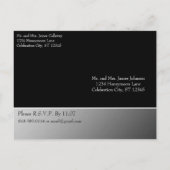 Touchのライムヴィンテージハチ結婚式招待状 インビテーションポストカード (裏面)