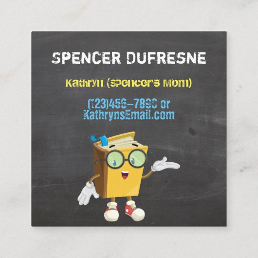 「Touchの学校」の遊び友達 スクエア名刺 (裏面)