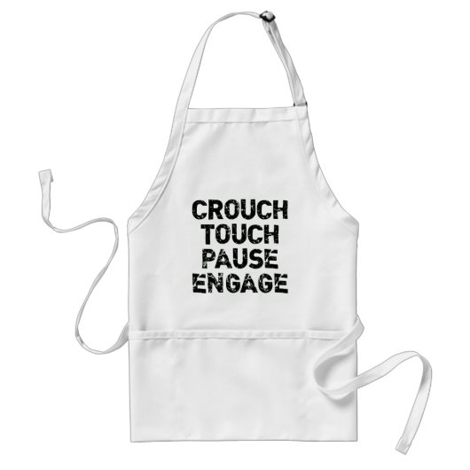Touchの従事させますラグビーのティーを休止は身をかがめります スタンダードエプロン (正面)