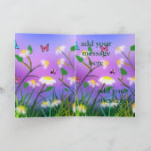 touchの春、誕生日グリーティングカード カード (内部)