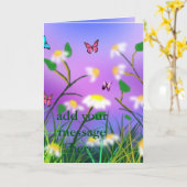 touchの春、誕生日グリーティングカード カード (黄色い花)