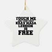 TOUCHの私とあなたの最初のクラフマガレッシオンは無料 セラミックオーナメント (正面)