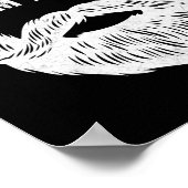 Touchの私のヒゲと私を教えかわいらしるおもしろい; M Fat ポスター (角)