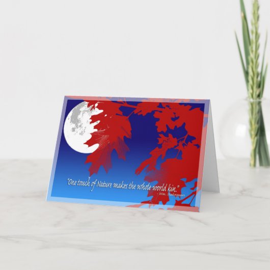 Touchの自然ホリデーカード シーズンカード (正面)