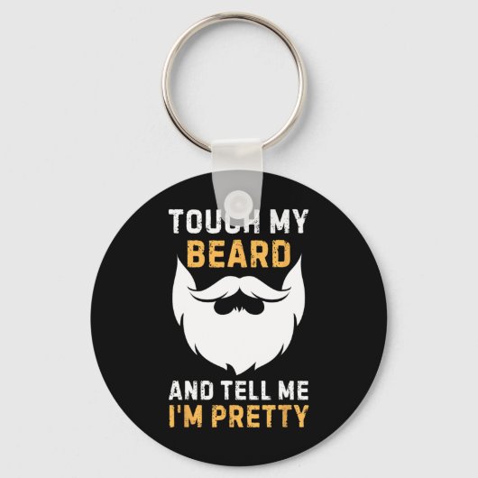 Touchの髭と父だと言かわいらしえおもしろいる キーホルダー (正面)