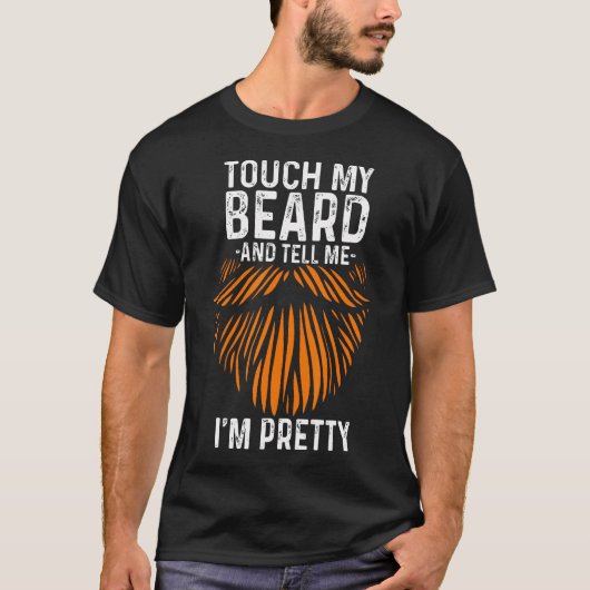 Touchの髭と父だと言かわいらしえおもしろいる Tシャツ (正面)