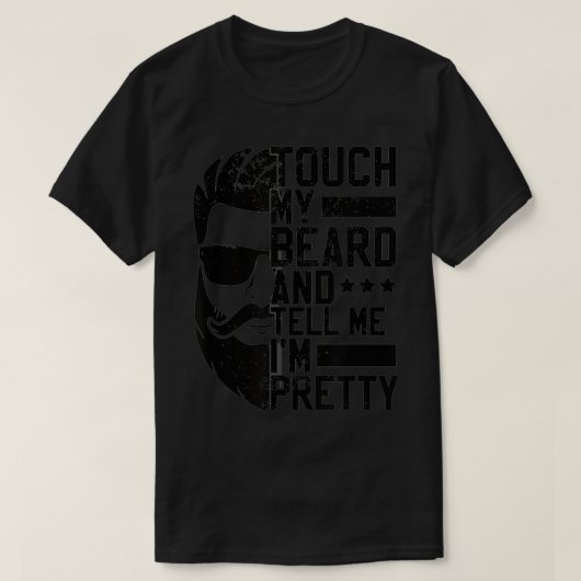 Touchの髭と私に言かわいらしう Tシャツ (デザイン正面)