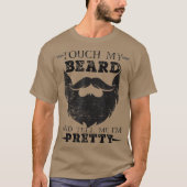 Touchの髭と髭の生えた男かわいらしだと Tシャツ (正面)