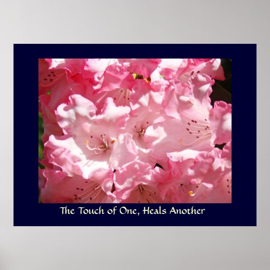 TouchのOne, Heals別のアートプリントピンクローズ ポスター (正面)