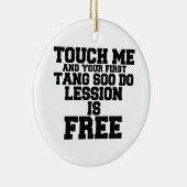 TOUCHは私と初の唐相堂楽章は自由 セラミックオーナメント (右)