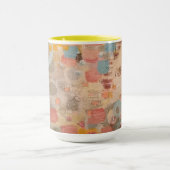 Touchオブスカイブルー抽象デザインマグ マグカップ (中央)