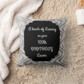 Touchオブラグジュアリー100th誕生日デザイン クッション (ブランケット)