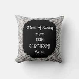 Touchオブラグジュアリー100th誕生日デザイン クッション