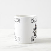 Touchコーヒーを飲んで叩いてやる コーヒーマグカップ (中央)